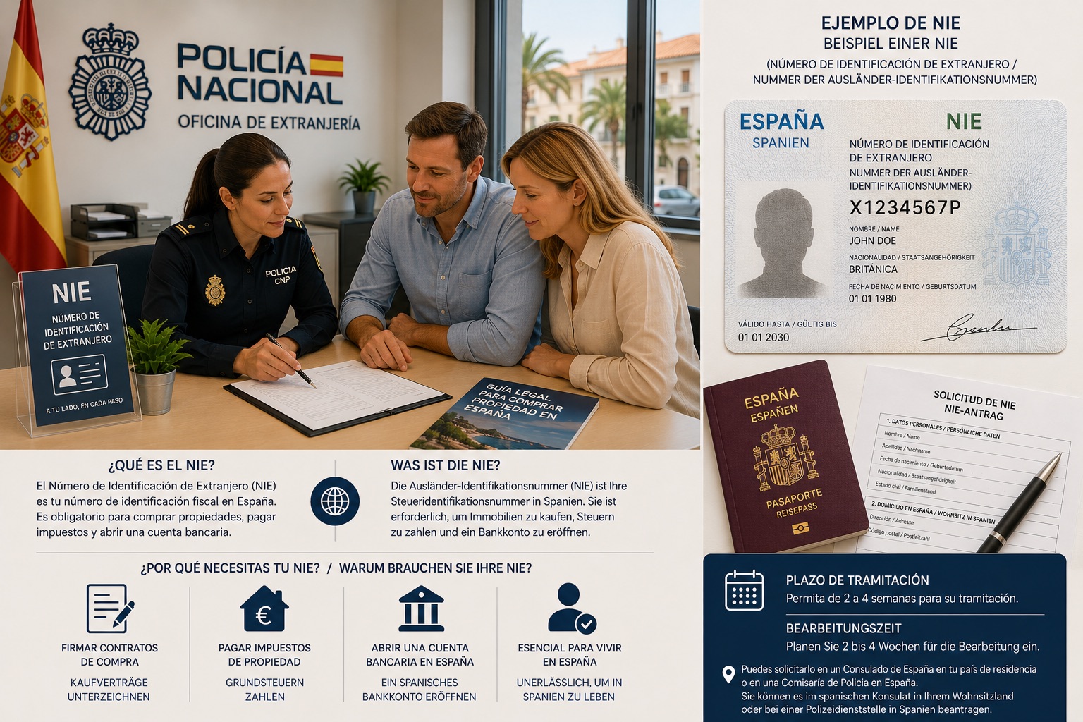 Spanischer NIE-Prozess